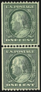 Sale 1007, Lot 2648, 1908-10 Washington-Franklin Issues (Scott 331-358)