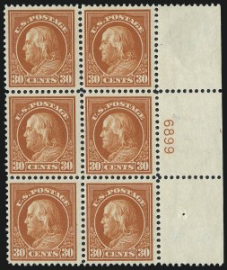 Sale 1007, Lot 2709, 1912-14 Washington-Franklin Issue (Scott 405-423)