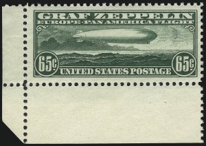Sale 1007, Lot 2925, Air Post Graf Zeppelin Issue (Scott C13-C15, C18)