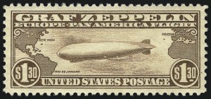 Sale Number 1007, Lot Number 2928, Air Post Graf Zeppelin Issue (Scott C13-C15, C18) Sale Number 1007, Lot Number 2928, Air Post Graf Zeppelin Issue (Scott C13-C15, C18)