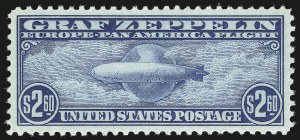 Sale 1007, Lot 2930, Air Post Graf Zeppelin Issue (Scott C13-C15, C18)