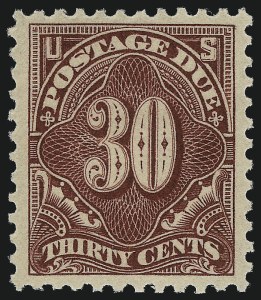 Sale 1007, Lot 3002, Postage Due (Scott J25-J80b)