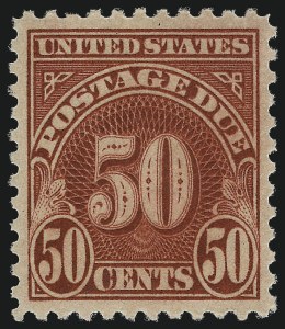 Sale 1007, Lot 3005, Postage Due (Scott J25-J80b)