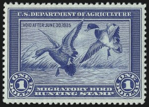 Sale 1007, Lot 3157, Hunting Permit singles (RW)