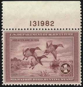 Sale Number 1007, Lot Number 3159, Hunting Permit singles (RW) Sale Number 1007, Lot Number 3159, Hunting Permit singles (RW)