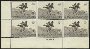 Sale 1007, Lot 3169, Hunting Permit blocks (RW)