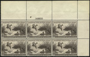 Sale 1007, Lot 3170, Hunting Permit blocks (RW)