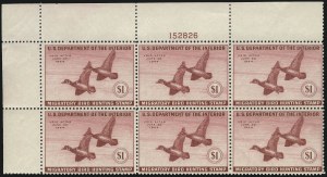 Sale 1007, Lot 3171, Hunting Permit blocks (RW)