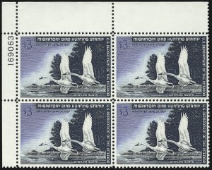 Sale 1007, Lot 3193, Hunting Permit blocks (RW)