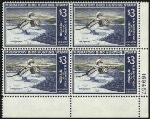 Sale 1007, Lot 3194, Hunting Permit blocks (RW)