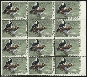 Sale 1007, Lot 3195, Hunting Permit blocks (RW), $3.00 1968 Hunting Permit (RW35) Sale 1007, Lot 3195, Hunting Permit blocks (RW)