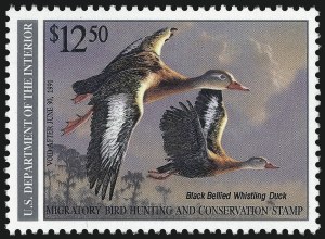 Sale 1007, Lot 3201, Hunting Permit blocks (RW), $12.50 1990 Hunting Permit, Black Printing Omitted (RW57a) Sale 1007, Lot 3201, Hunting Permit blocks (RW)