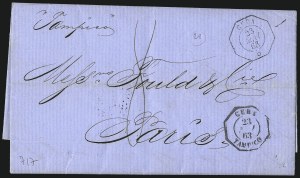 Sale 1010, Lot 196, French Consular P.O. in Cuba