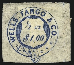 Sale 1011, Lot 1206, Western Express (Wells Fargo thru Whitney, groups)