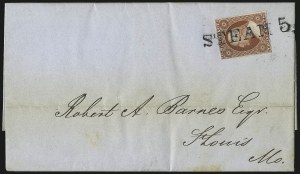 Sale 1011, Lot 1287, Waterway, Railroad and Transatlantic Mail
