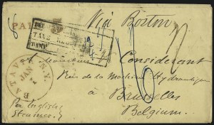 Sale 1011, Lot 1296, Waterway, Railroad and Transatlantic Mail