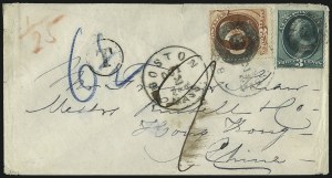 Sale 1011, Lot 1306, Mail to and From China and the Far East