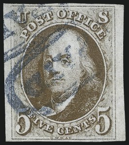 Sale 1011, Lot 379, 5c-10c 1847 Issue (Scott 1-2)