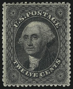 Sale 1011, Lot 434, 10c-90c 1857-60 Issue, 1c 1875 Reprint (Scott 31-40)