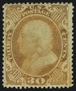 Sale 1011, Lot 436, 10c-90c 1857-60 Issue, 1c 1875 Reprint (Scott 31-40)