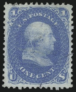 Sale 1011, Lot 473, 1867-68 Grilled Issue (Scott 83-101)