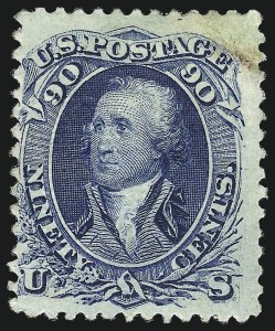 Sale 1011, Lot 480, 1867-68 Grilled Issue (Scott 83-101)