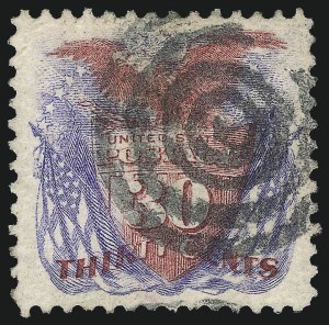 Sale 1011, Lot 521, 10c-30c 1869 Pictorial Issue (Scott 116-121)
