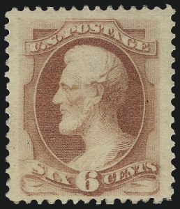 Sale 1011, Lot 553, 1875-87 Continental and American Bank Note Co. Issues (Scott 178-218), 6c Pink (186) Sale 1011, Lot 553, 1875-87 Continental and American Bank Note Co. Issues (Scott 178-218)