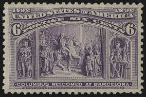 Sale Number 1011, Lot Number 587, 1893 Columbian Issue (Scott 230-245) Sale Number 1011, Lot Number 587, 1893 Columbian Issue (Scott 230-245)