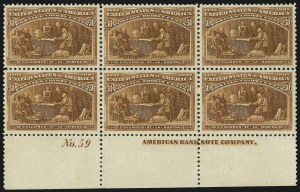 Sale 1011, Lot 594, 1893 Columbian Issue (Scott 230-245)