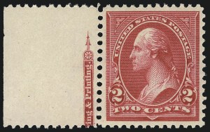 Sale 1011, Lot 623, 1895 Watermarked Bureau Issue (Scott 267c-283)