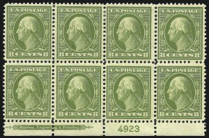 Sale 1011, Lot 698, 1908-13 Washington-Franklin Issues (Scott 332-366)