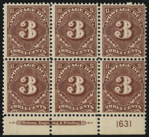 Sale 1011, Lot 860, Special Delivery thru Postage Due (Scott E2-J67)