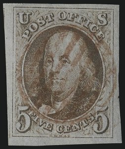 Sale Number 1014, Lot Number 1010, 5c-10c 1847 Issue (Scott 1-2) Sale Number 1014, Lot Number 1010, 5c-10c 1847 Issue (Scott 1-2)