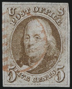 Sale 1014, Lot 1012, 5c-10c 1847 Issue (Scott 1-2)