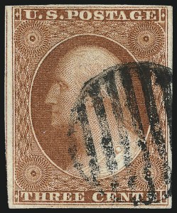 Sale 1014, Lot 1054, 1c-3c 1851-56 Issue (Scott 5A-11A)