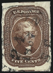 Sale Number 1014, Lot Number 1058, 5c-12c 1851-56 Issue (Scott 12-17)