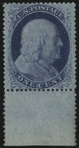 Sale 1014, Lot 1088, 1c-5c 1857-60 Issue (Scott 18-30A)