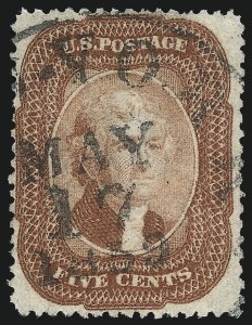 Sale 1014, Lot 1092, 1c-5c 1857-60 Issue (Scott 18-30A)