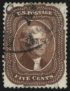 Sale 1014, Lot 1094, 1c-5c 1857-60 Issue (Scott 18-30A)