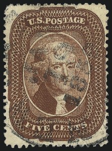 Sale 1014, Lot 1095, 1c-5c 1857-60 Issue (Scott 18-30A)