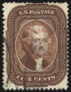 Sale 1014, Lot 1098, 1c-5c 1857-60 Issue (Scott 18-30A)