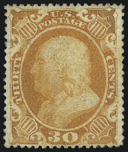Sale 1014, Lot 1124, 10c-90c 1857-60 Issue (Scott 31-39)