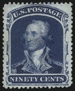Sale 1014, Lot 1132, 10c-90c 1857-60 Issue (Scott 31-39)