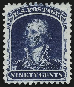 Sale 1014, Lot 1155, 1c-90 1875 Reprint of 1857 Issue (Scott 40-47)