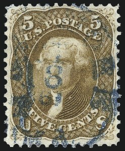 Sale 1014, Lot 1178, 1861-66 Issue (Scott 67-71)