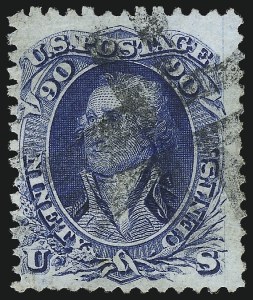 Sale 1014, Lot 1264, 1867-68 Grilled Issue (Scott 92-101)