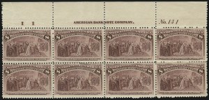 Sale 1014, Lot 1496, 5c-15c 1893 Columbian Issue (Scott 234-238)