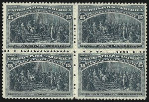 Sale 1014, Lot 1507, 5c-15c 1893 Columbian Issue (Scott 234-238)