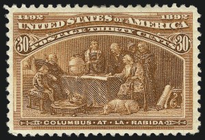 Sale 1014, Lot 1517, 30c-50c 1893 Columbian Issue (Scott 239-240), 30c Columbian (239) Sale 1014, Lot 1517, 30c-50c 1893 Columbian Issue (Scott 239-240)